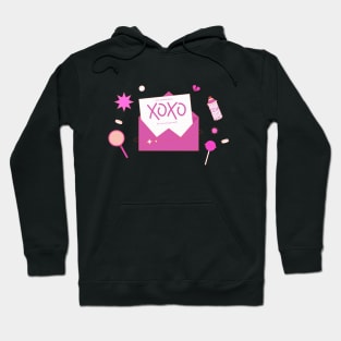 XOXO LOVE Girly Merchandise Hoodie